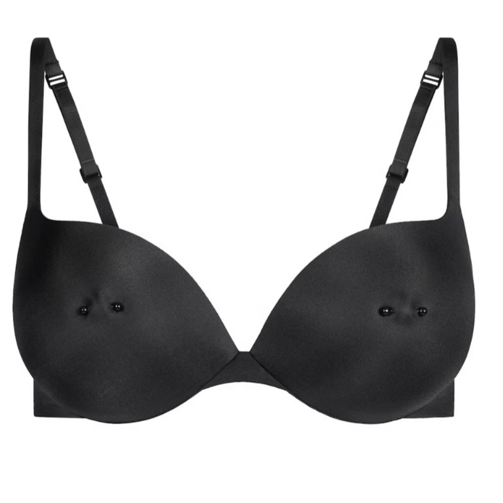 🖤 SKIMS Ultimate Pierced Nipple Bra – Onyx | Size 34D | NEW Without Tags🖤